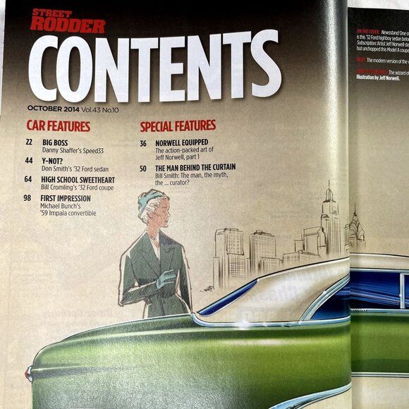 Street Rodder Magazine October 2014 u Vol 43 No 10 Car Restoration Tips Tricks T - Picture 3 of 7